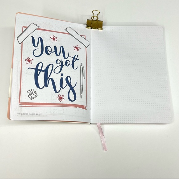 Bullet Journal Hardcover Dotted Gridded Notebook Customizable Bujo Marble Gray - Picture 6 of 17